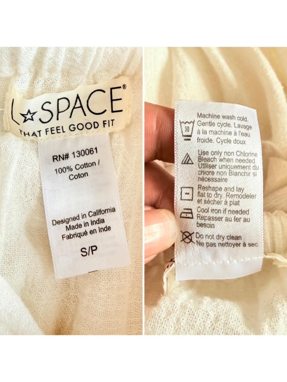 Ethereal White Gauzy Goddess Maxi Dress L*Space Kira Coverup Resortwear Sz S - Picture 13 of 15